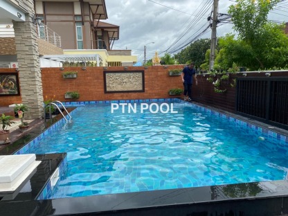 รับดูแลสระว่ายน้ำรายเดือนรายปี - รับสร้างสระว่ายน้ำกรุงเทพ - PTN Pool